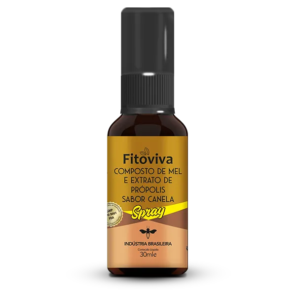 Spray de Mel e Própolis - Sabor Canela 30ml